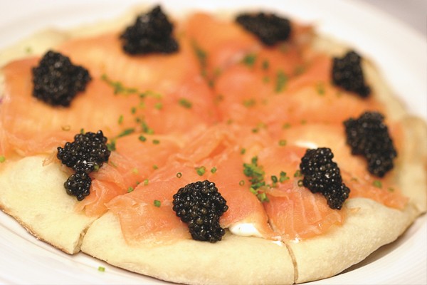 Pizza de caviar