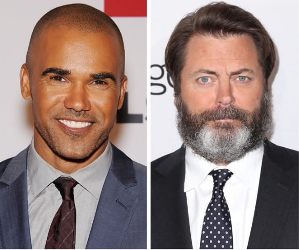 Shemar Moore e Nick Offerman - 46 anos