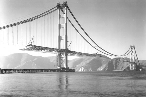 A construção da ponte Golden Gate