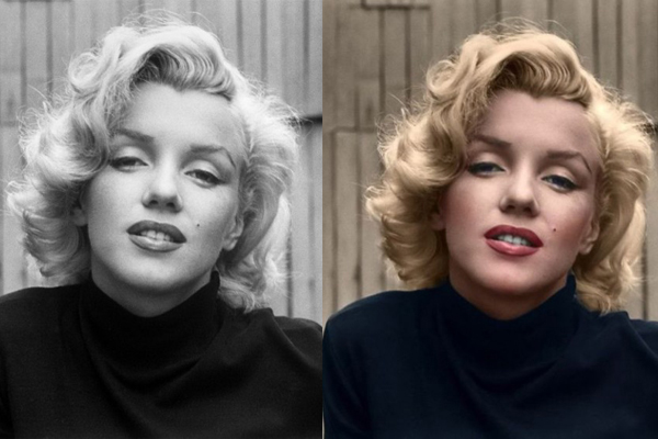 Marilyn Monroe é linda com ou sem cor!