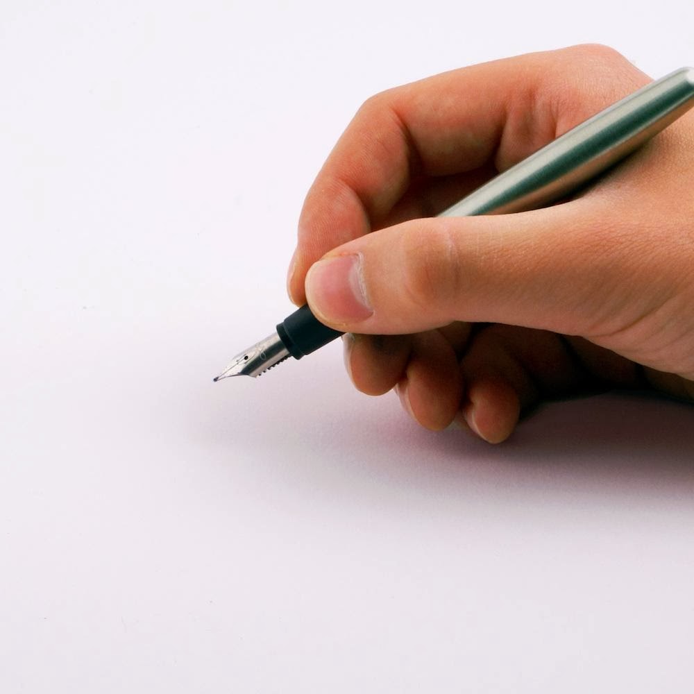 A primeira coisa que você escreve numa folha de papel