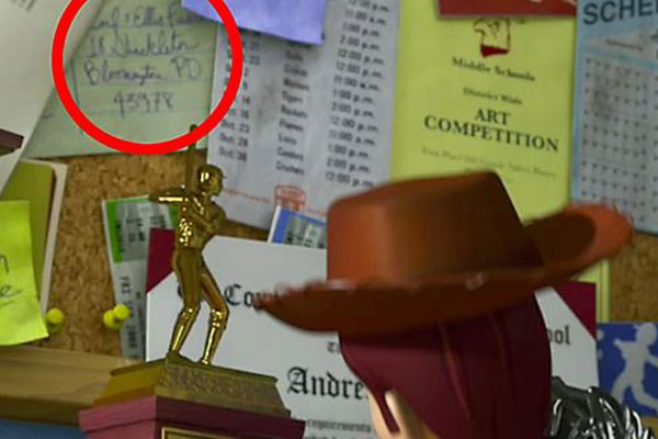 Andy de Toy Story tem um parentesco com UP!