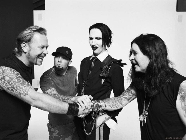 James Hetfield, Fred Durst, Marilyn Manson & Ozzy Osbourne