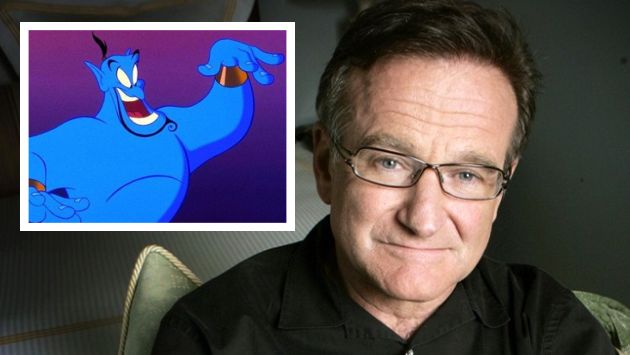 Robin Williams também deu a voz ao Gênio da Lâmpada