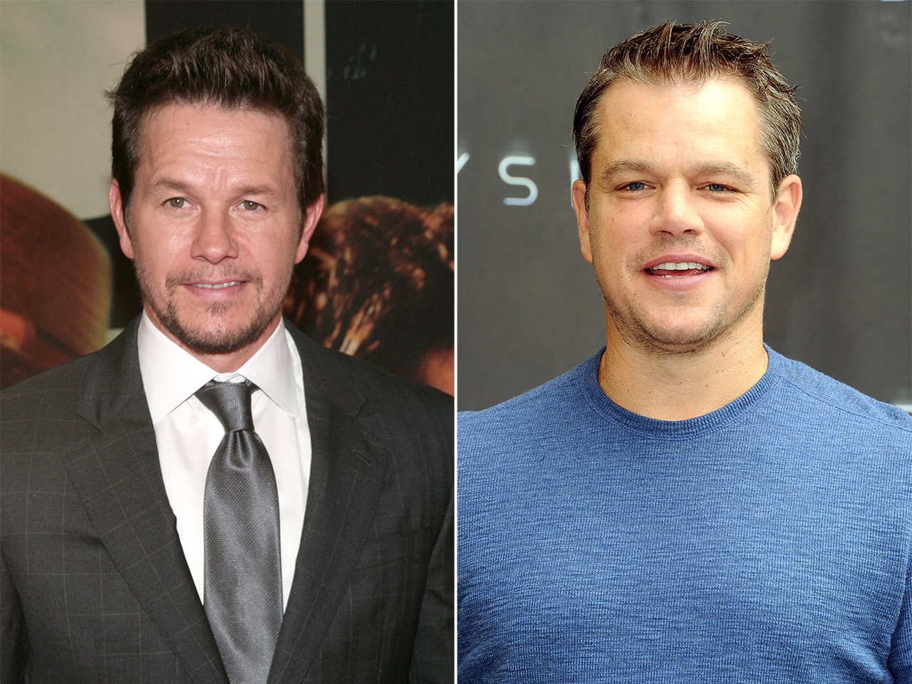 Mark Wahlberg e Matt Damon são confididos por pessoas de Hollywood