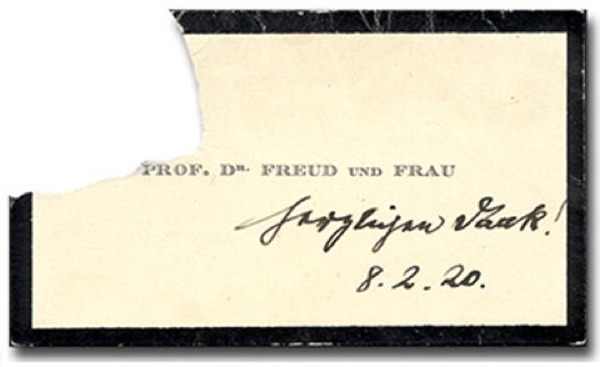 O cartão Sigmund Freud