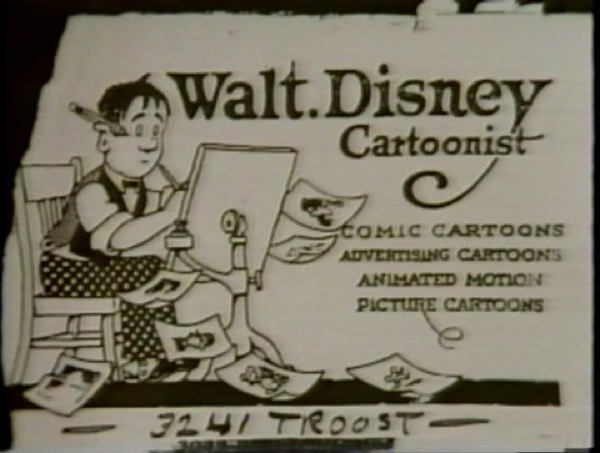 Cartão de Walt Disney