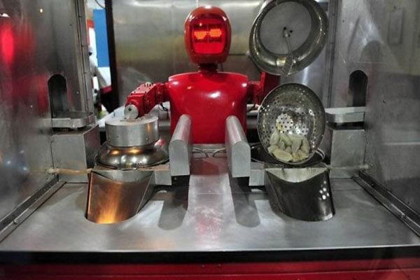 Comida preparada por robôs