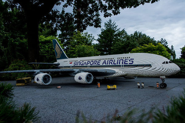 Um avião de Singapore Airlines