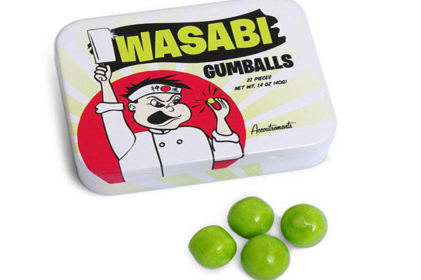 Doces de wasabi