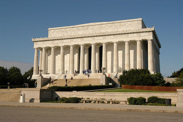 Lincoln Memorial, Washington, EUA.