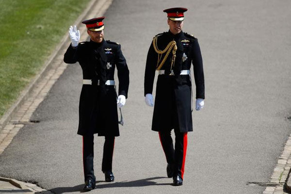 O príncipe Harry e o Duque de Cambridge