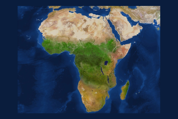 Mapa da África se derreteriam em polos
