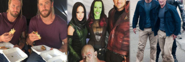 Fotos dos atores de Avengers e seus dublês